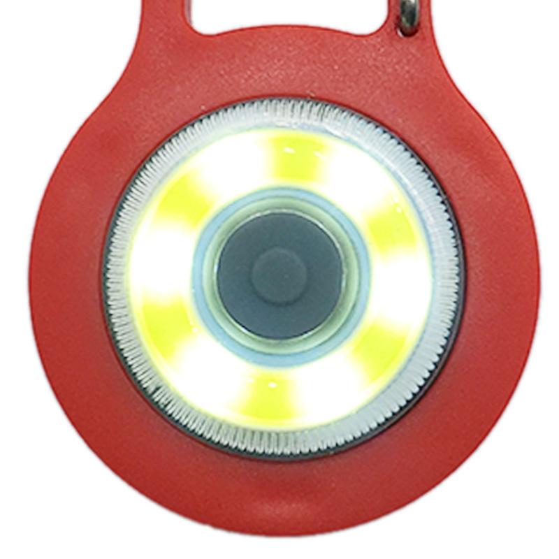 Mini COB Flashlight Keychain Carabiner Lights With SOS Mode For Camping Fishing Emergencies 9
