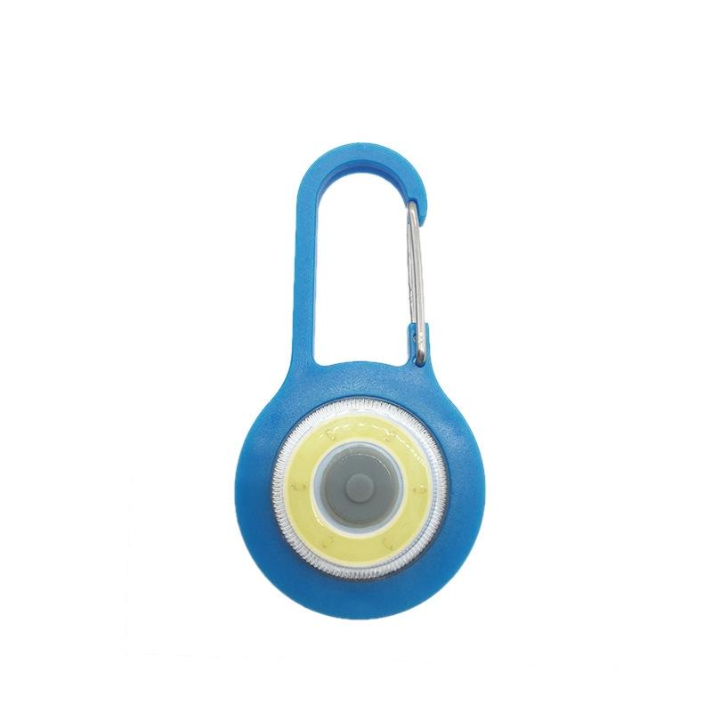 Mini COB Flashlight Keychain Carabiner Lights With SOS Mode For Camping Fishing Emergencies 5