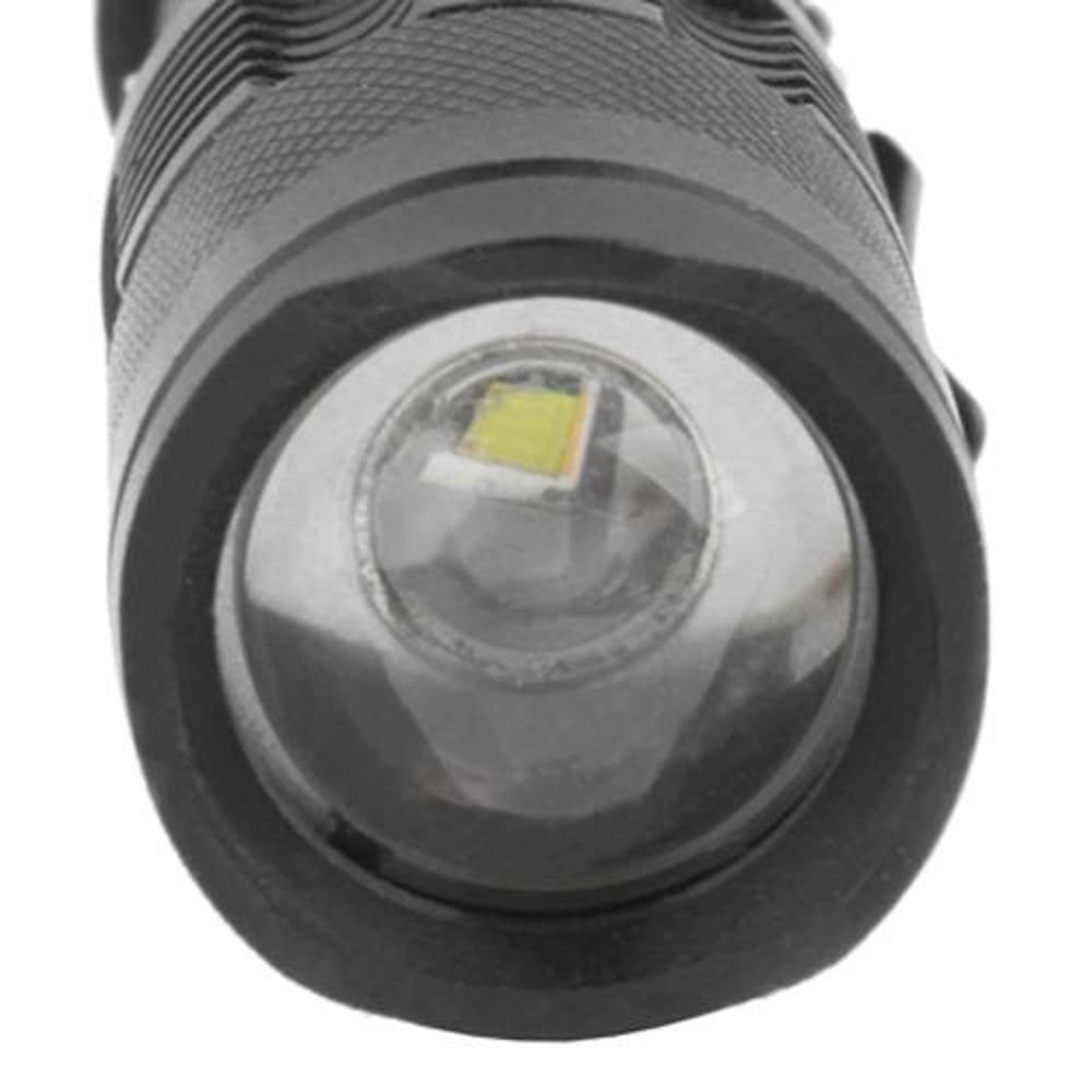 SK68 Zoomable LED Flashlight 180LM Compact Tactical Flashlight With Clip 7