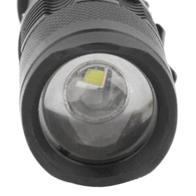 SK68 Zoomable LED Flashlight 180LM Compact Tactical Flashlight With Clip 7