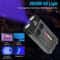 V10 Rechargeable Keychain Flashlight 1000LM Mini EDC Torch With UV Light Emergency Alarm 4