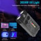 V10 Rechargeable Keychain Flashlight 1000LM Mini EDC Torch With UV Light Emergency Alarm 4