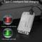 V10 Rechargeable Keychain Flashlight 1000LM Mini EDC Torch With UV Light Emergency Alarm 5