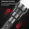 Tactical USB Rechargeable Outdoor P90COB LED Flashlight With Power Display 7 Level Adjustable Brig 10