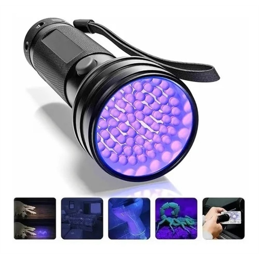 51 LED UV Flashlight 395nm Black Light Pet Urine Stain Detector 5