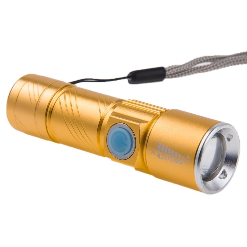 Premium Compact LED Zoom Flashlight White Light Tactical Torch For Outdoor Cycling Emergency 6