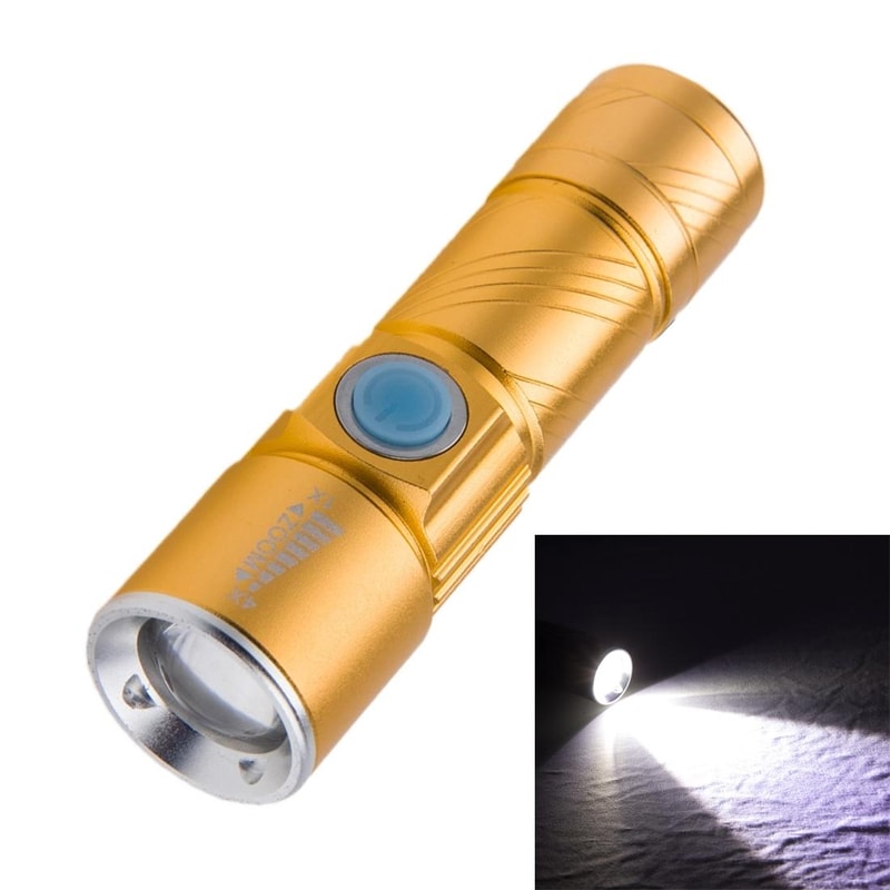 Premium Compact LED Zoom Flashlight White Light Tactical Torch For Outdoor Cycling Emergency 3