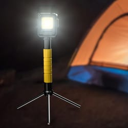 portable mini cob keychain flashlight usb rechargeable bright camping light
