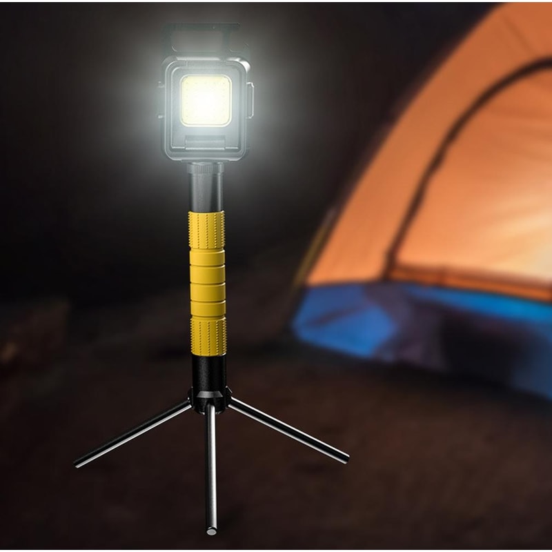 Portable Mini COB Keychain Flashlight USB Rechargeable Bright Camping Light 0