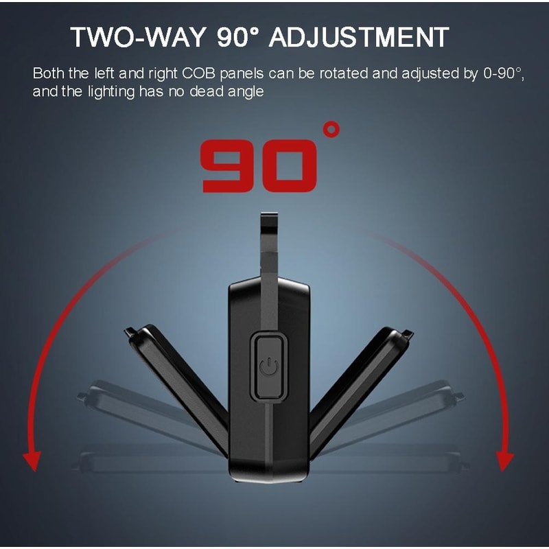 Portable Mini COB Keychain Flashlight USB Rechargeable Bright Camping Light 6