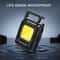 Portable Mini COB Keychain Flashlight USB Rechargeable Bright Camping Light 10