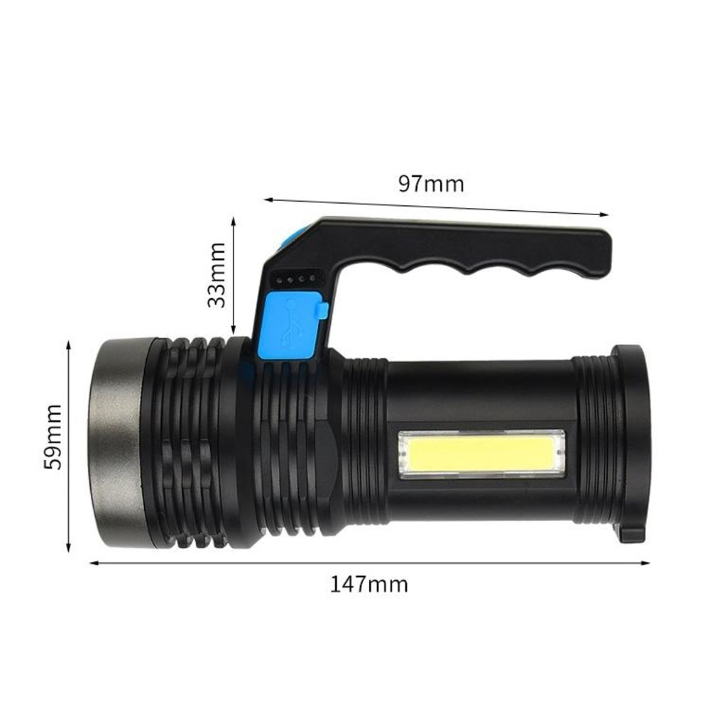 20W Rechargeable Outdoor Searchlight Portable LED Torch For Camping Emergencies 4