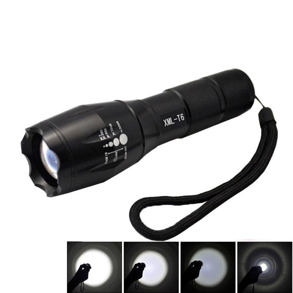1800LM XML T6 Tactical LED Flashlight Waterproof 5 Mode Outdoor Torch 7