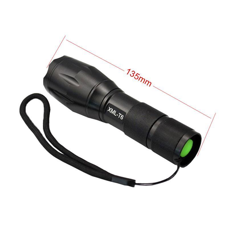 1800LM XML T6 Tactical LED Flashlight Waterproof 5 Mode Outdoor Torch 6