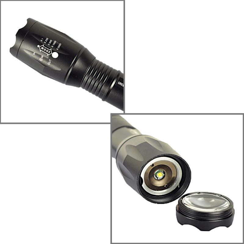 1800LM XML T6 Tactical LED Flashlight Waterproof 5 Mode Outdoor Torch 3