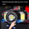UltraBeam 1000LM LED Headlamp USB Rechargeable Motion Sensor Zoom Flashlight 3