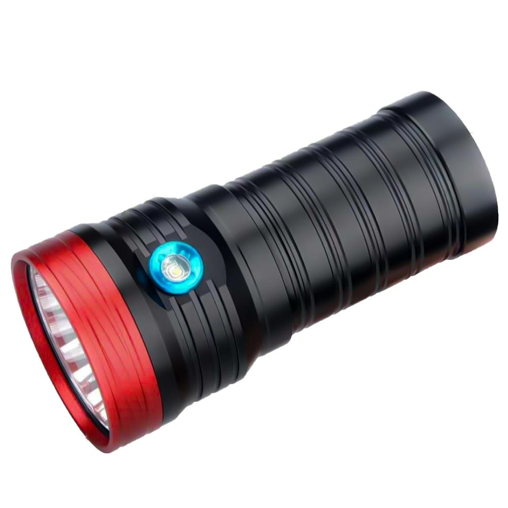 DB18 UltraBeam 18 T6 High Power LED Tactical Flashlight With USB Rechargeable Battery Set 8