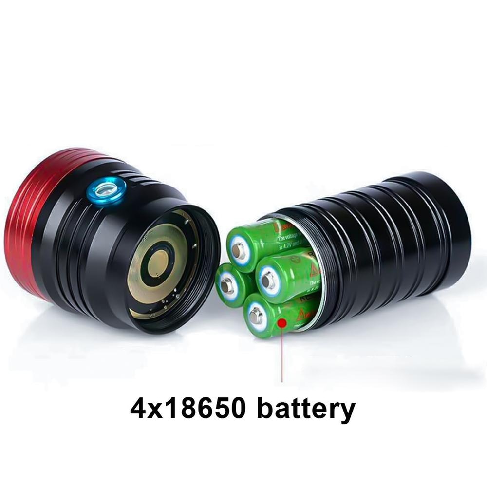 DB18 UltraBeam 18 T6 High Power LED Tactical Flashlight With USB Rechargeable Battery Set 1