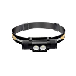 2400lm usb rechargeable waterproof led headlamp with adjustable beam
