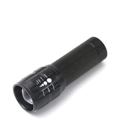 zoomable led flashlight mini aluminum torch with 3 light modes