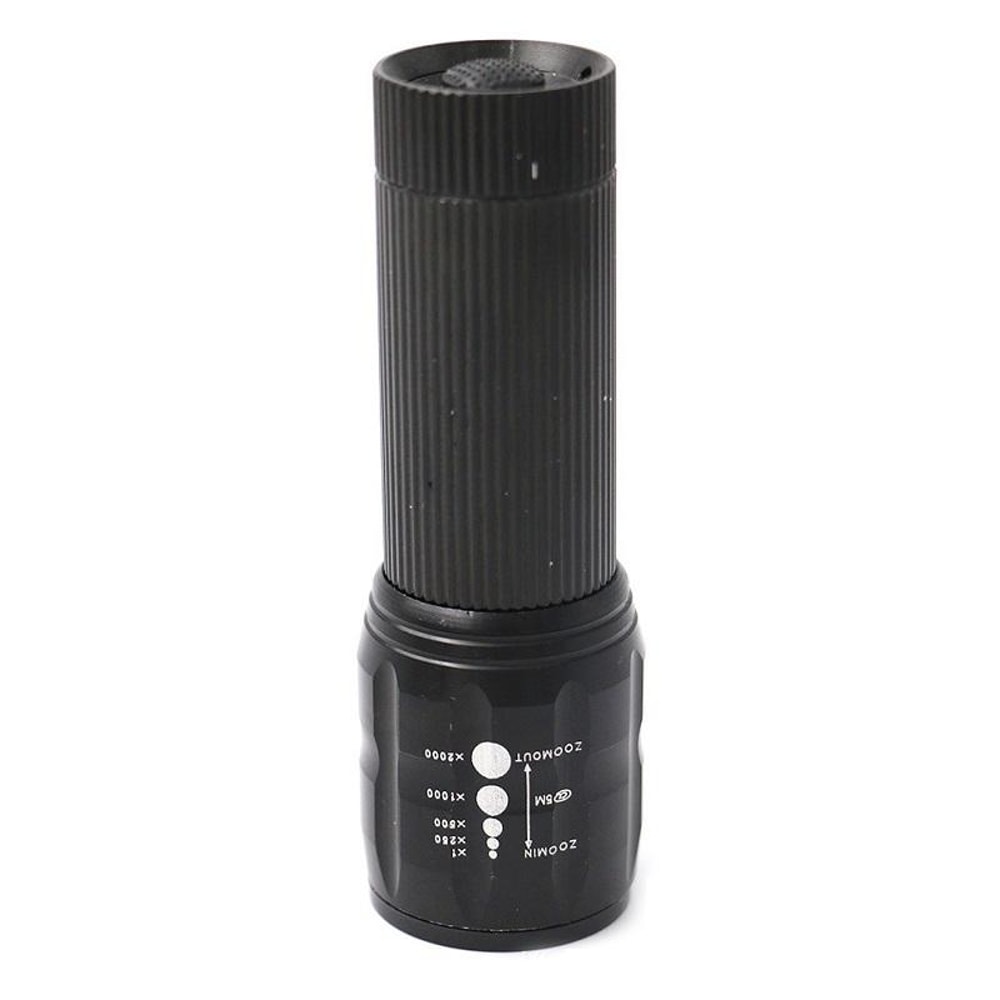 Zoomable LED Flashlight Mini Aluminum Torch With 3 Light Modes 5