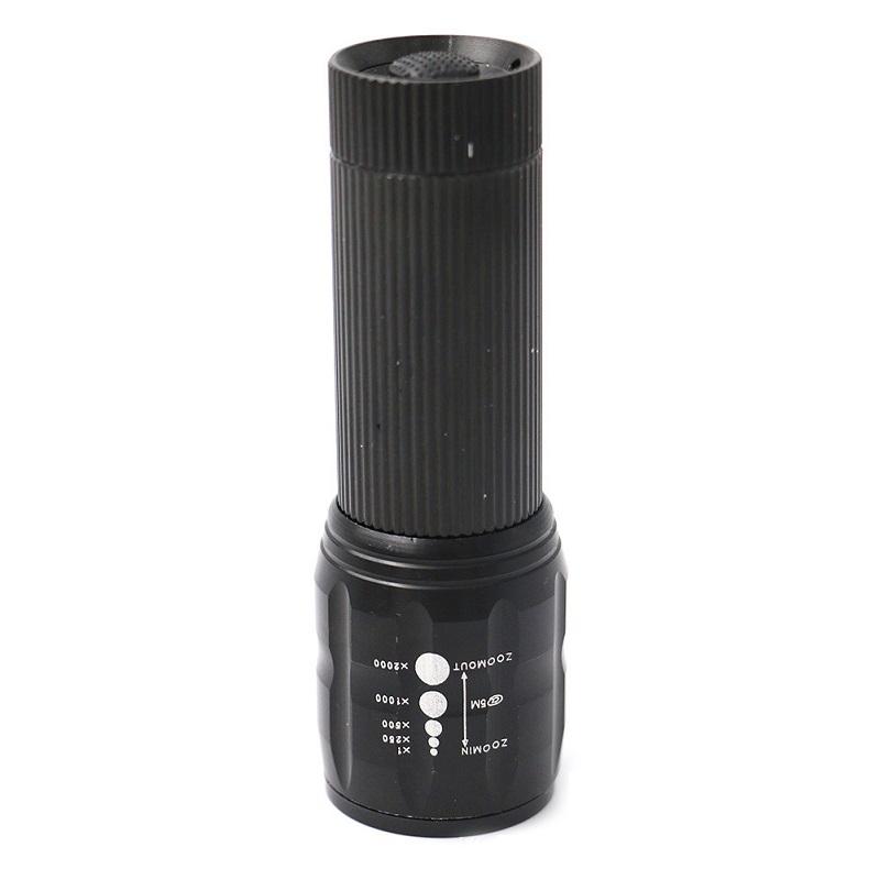 Zoomable LED Flashlight Mini Aluminum Torch With 3 Light Modes 5