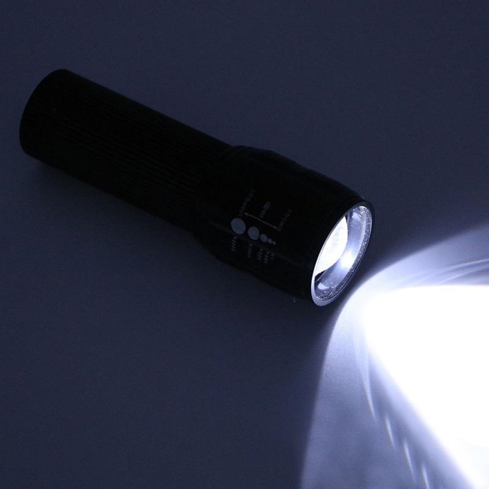 Zoomable LED Flashlight Mini Aluminum Torch With 3 Light Modes 1