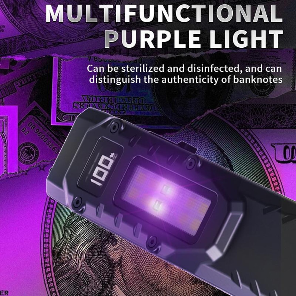 Outdoor Rechargeable Mini Tactical EDC Flashlight With Pen Clip Multi Mode LED 11