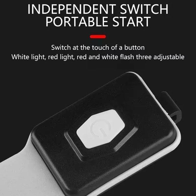 LumiGuard USB Rechargeable LED Running Armband Safety Light For Night Running Cycling Walking 4