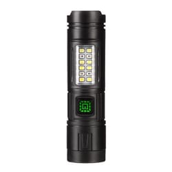 cy011 led mini flashlight with side light waterproof, rechargeable
