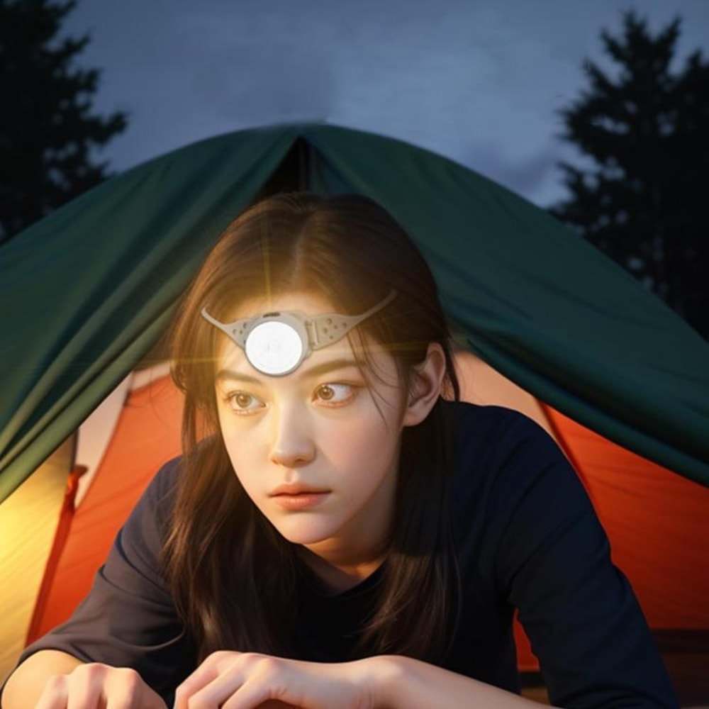 All In One USB Rechargeable Headlamp COB Light Strong Bright Cycling Outdoor Headlight 7