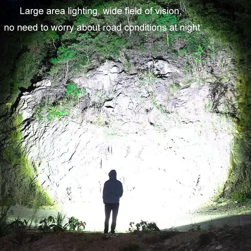 LumaGuard USB C Rechargeable Zoom Tactical Flashlight With Long Range LED Beam 9