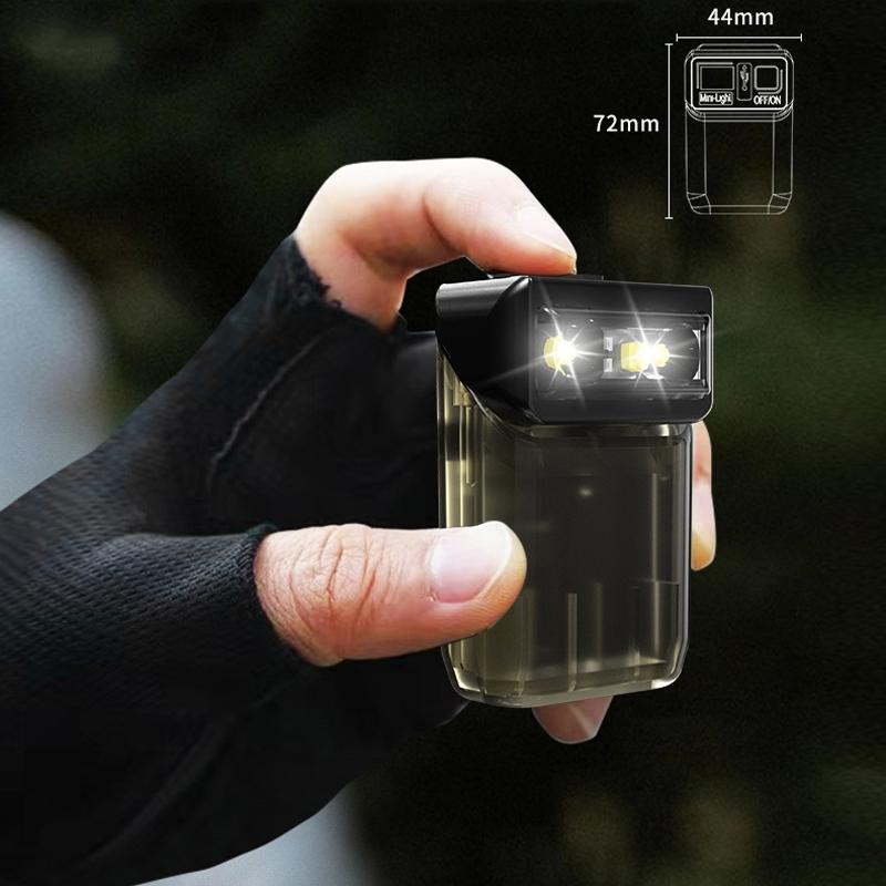 Mini USB C Rechargeable Keychain Flashlight Compact Outdoor EDC Light 5