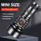 1000LM USB Rechargeable LED Flashlight With Red Light Mode Type C Fast Charging 9