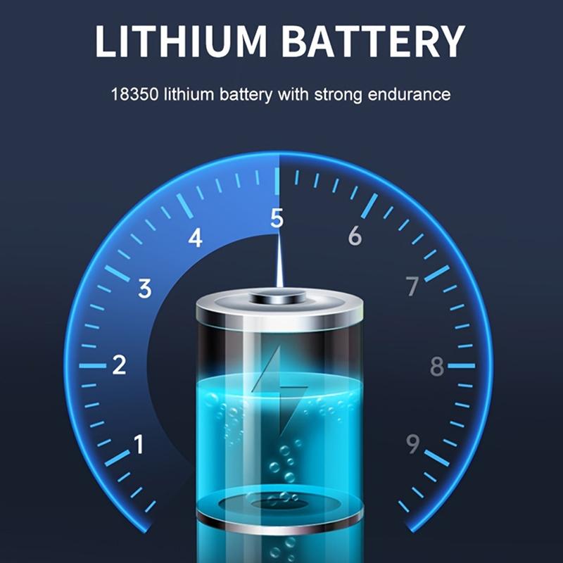 1000LM USB Rechargeable LED Flashlight With Red Light Mode Type C Fast Charging 10