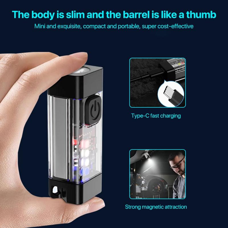 Multifunctional Keychain Mini Flashlight 4