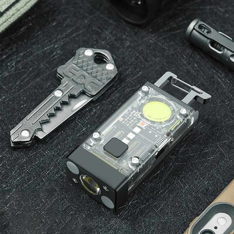 Solar Powered Mini Keychain LED Light For Camping Outdoors 3