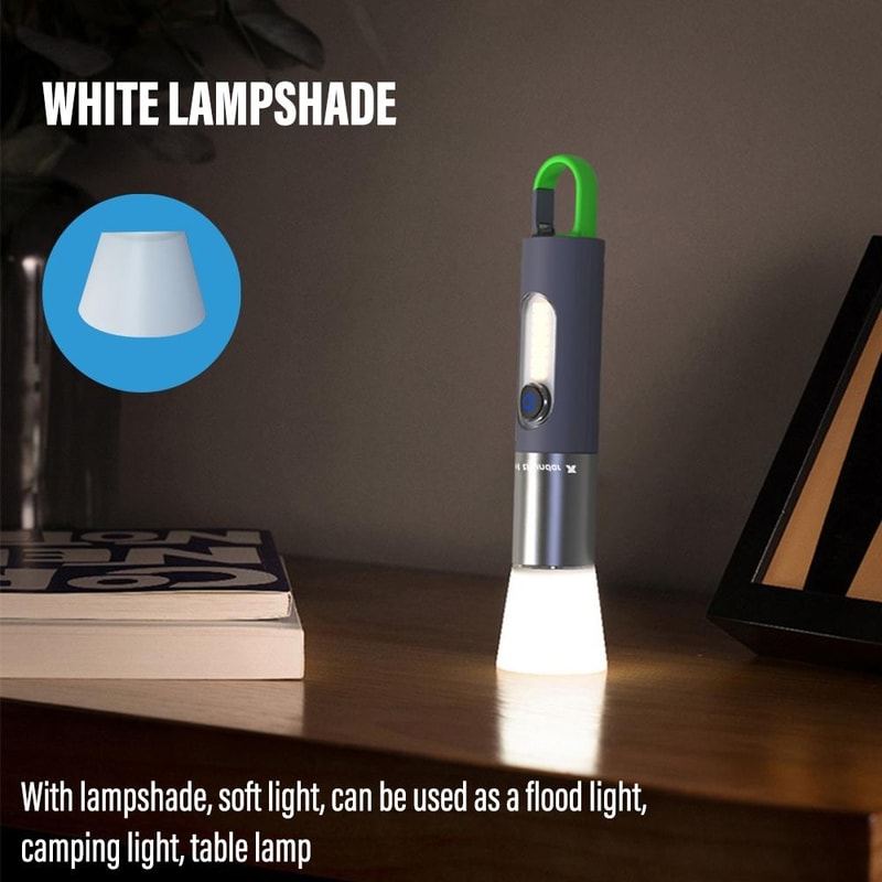 XHP50 Rechargeable LED Flashlight With Zoom Focus Camping Lantern Diffuser 2