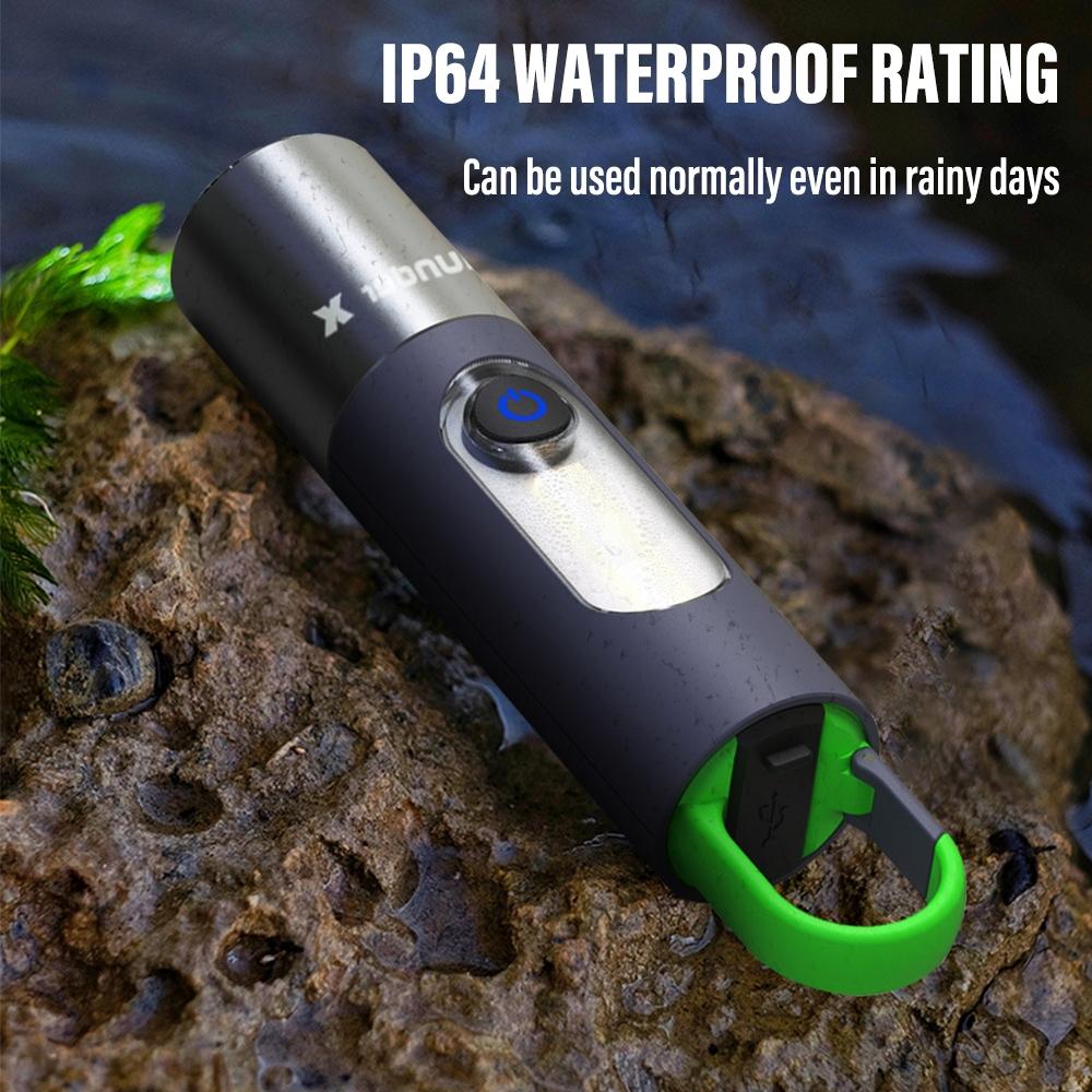 XHP50 Rechargeable LED Flashlight With Zoom Focus Camping Lantern Diffuser 6