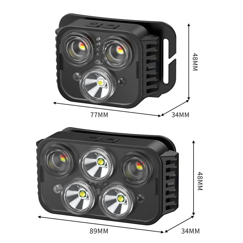USB Rechargeable Waterproof Outdoor Headlamp Multi Mode Fishing Camping Light 4