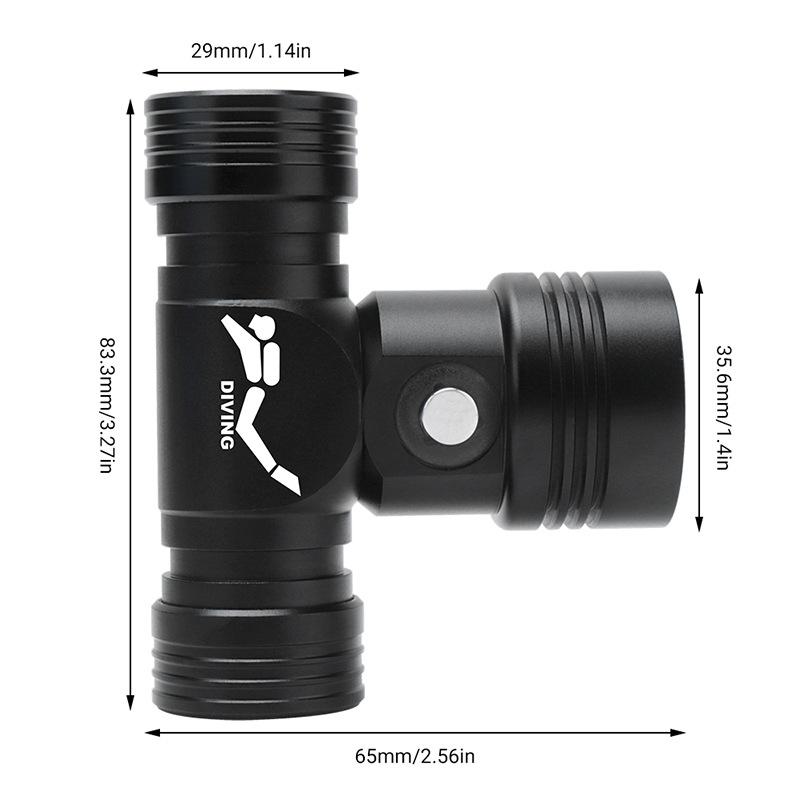 AquaBeam 1000LM Underwater Headlamp 60M Waterproof Scuba Diving Light 4