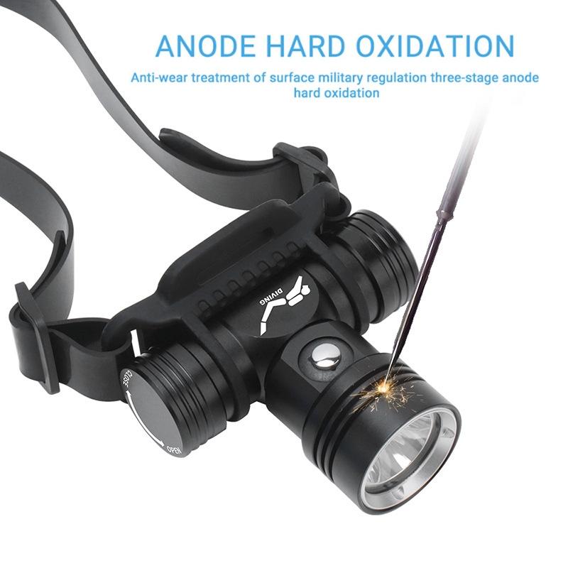 AquaBeam 1000LM Underwater Headlamp 60M Waterproof Scuba Diving Light 2