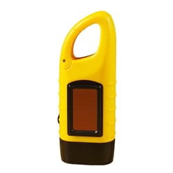 aotu solar hand crank flashlight emergency led camping torch