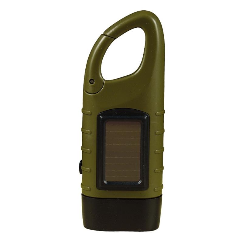 AOTU Solar Hand Crank Flashlight Emergency LED Camping Torch 5