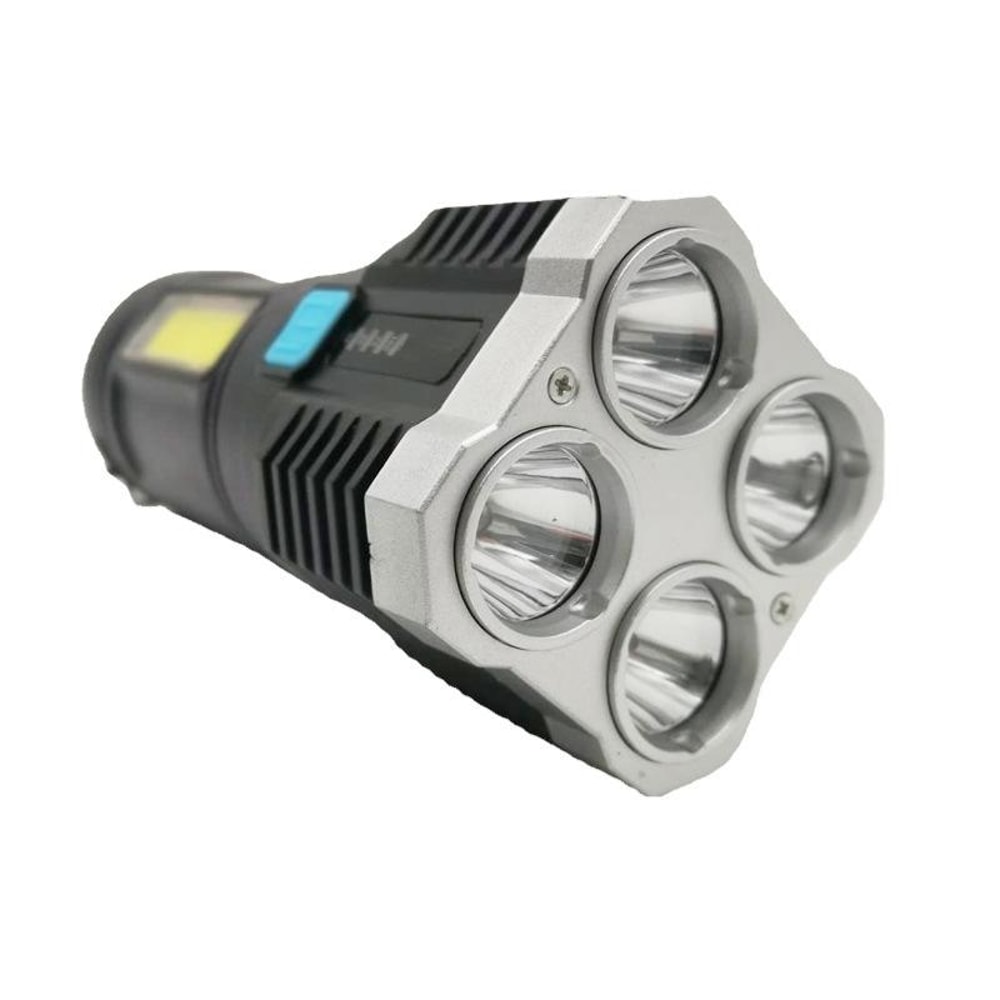 S03 USB Rechargeable Flashlight With COB Work Light And 200m Long Range Beam 7