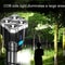 S03 USB Rechargeable Flashlight With COB Work Light And 200m Long Range Beam 2