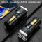 S03 USB Rechargeable Flashlight With COB Work Light And 200m Long Range Beam 3