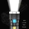 S03 USB Rechargeable Flashlight With COB Work Light And 200m Long Range Beam 4