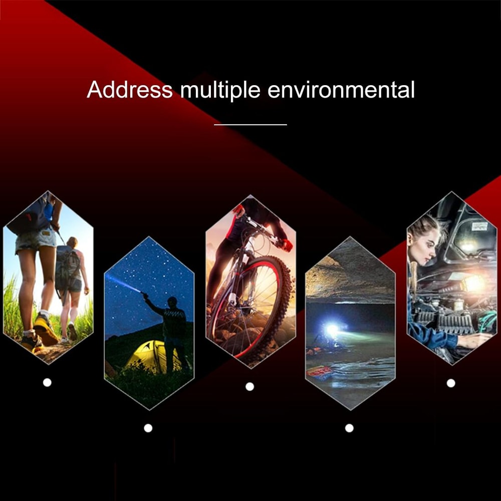 Tactical 10W USB Rechargeable LED Flashlight High Brightness 5 Modes Waterproof Torch 3