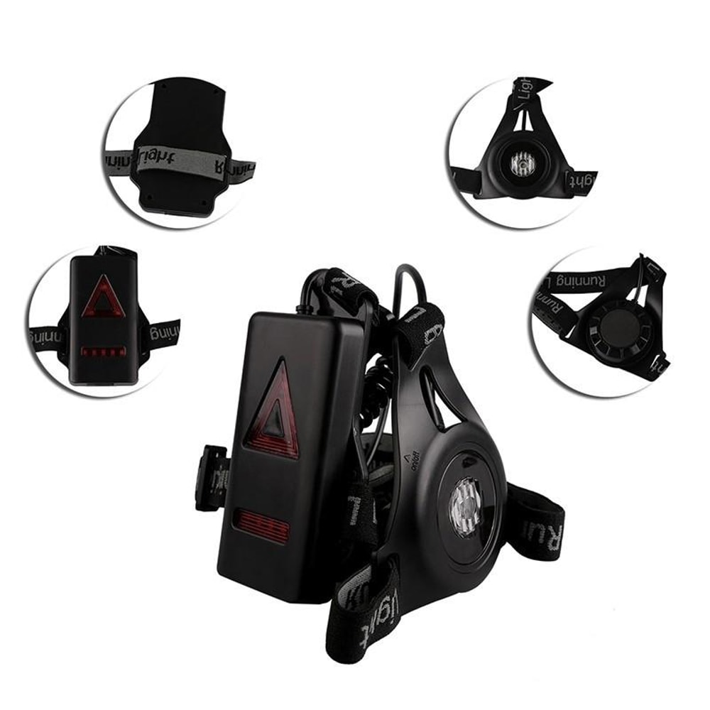 USB Rechargeable LED Running Safety Light For Night Runs 2